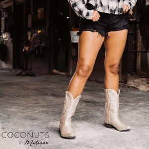 Matisse Coconuts Gold Metallic Cowboy Boots